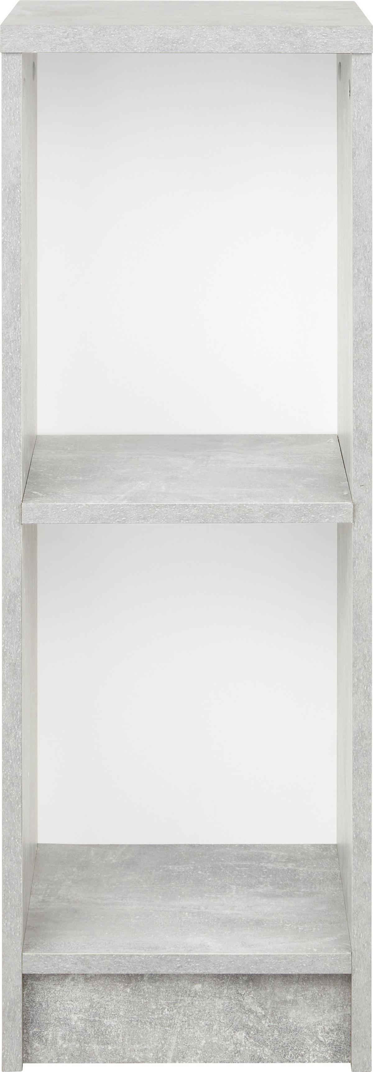 Regal 4-you New Yur04, Siva, Bela - siva/črna, Moderno, leseni material (30/85,5/34,6cm) - Mömax