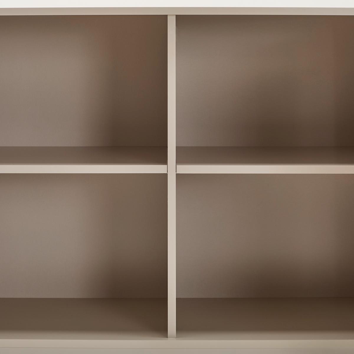 KOMODA SZEROKA HINDUKUSZ - kaszmir, Design, materiał drewnopochodny/metal (140/80/40cm) - MID.YOU