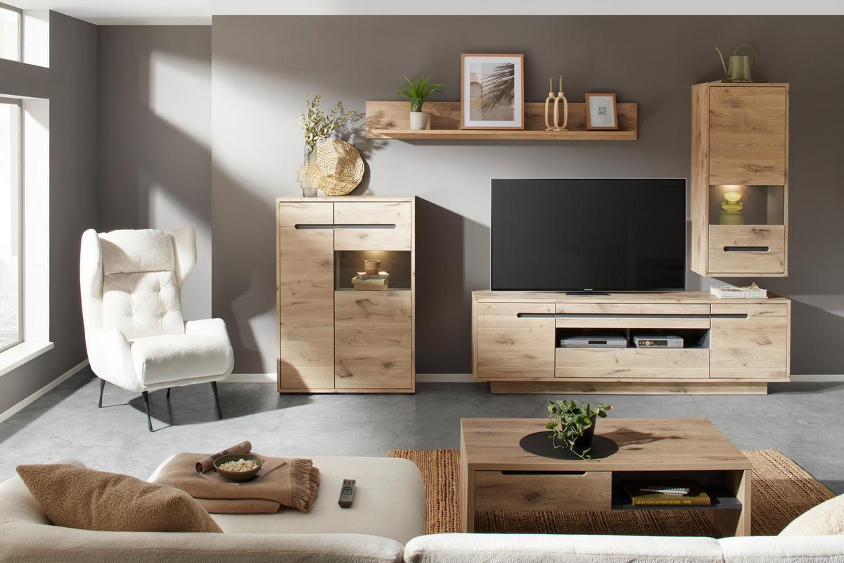 Tv-elem Bellano - Modern, faalapú anyag (205/63/44cm) - Mömax