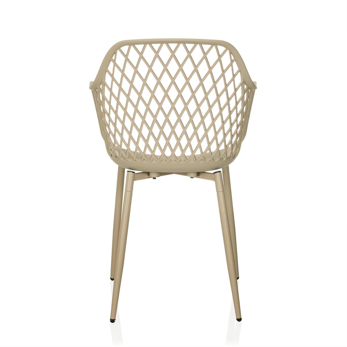 Vrtni Stol Begio L, Bež - bež, Moderno, kovina/umetna masa (56/81/50cm) - MID.YOU