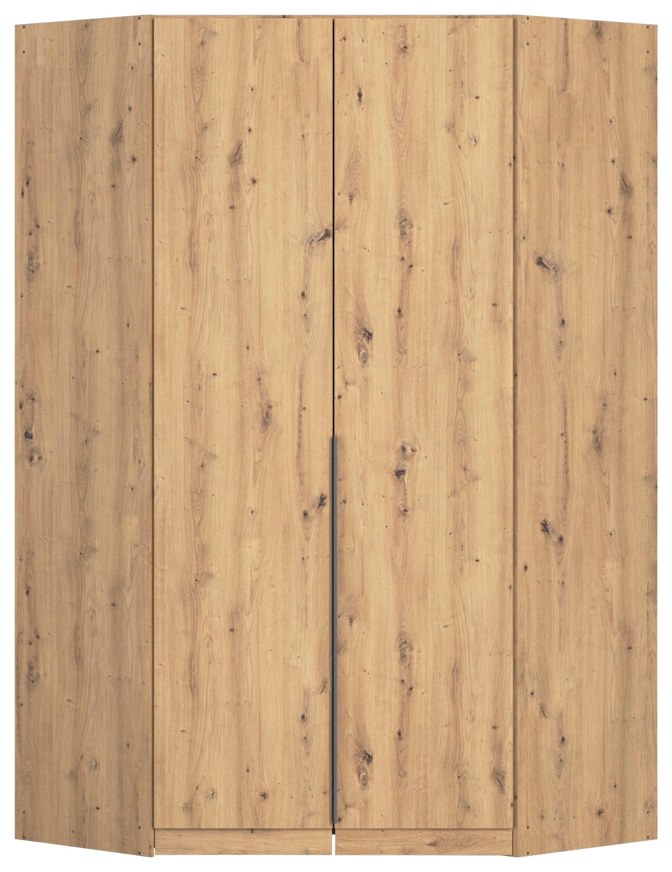 Kutni Ormar Za Odjeću Alabama - siva/tamno siva, Moderno, drvni materijal (117/229/117cm) - Modern Living