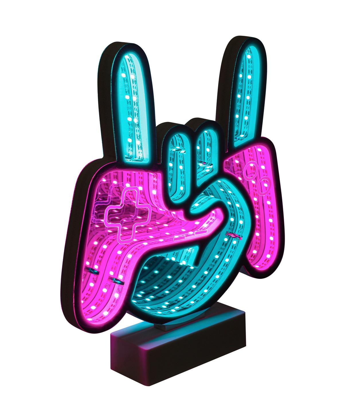 Led Svjetiljka Dekorativna Frani - bijela/boje kroma, Moderno, plastika (22,9/4,6/25,3cm) - Mömax