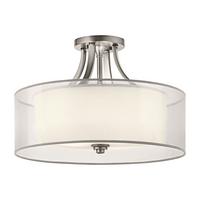 Stropna Svjetiljka  Lacey Kl-Lacey-Sfm-Ap - srebrne boje, Natur, staklo/metal (50.8/33.7cm) - Elstead Lighting