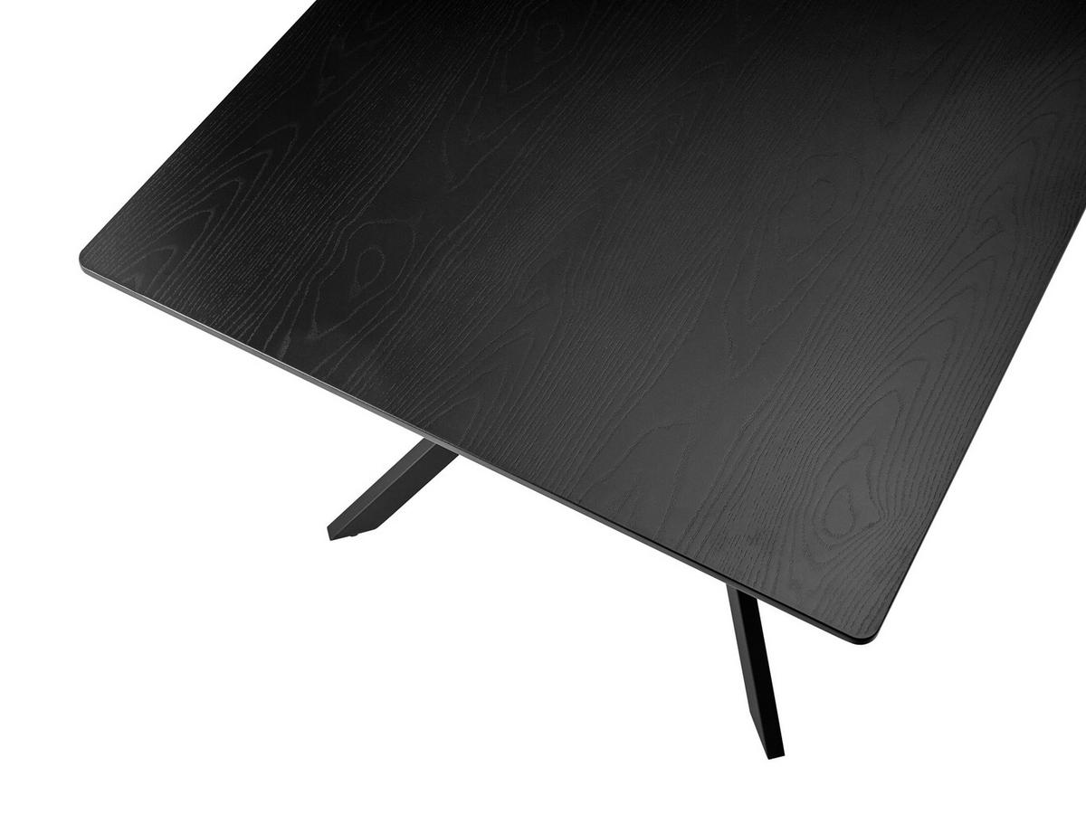 Esstisch Aragon Schwarz ca. 180x90x75cm - Schwarz, MODERN, Holzwerkstoff/Kunststoff (180/75/90cm) - Mömax