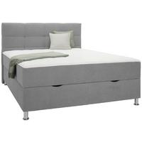 Box Krevet Oviedo - siva, Konvencionalno, tekstil/metal (160/200cm) - Based
