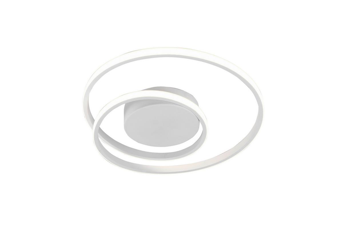 LED-Deckenleuchte Zibal Weiß max. 22 Watt - Weiß, Basics, Metall (39/39/7cm)