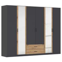 DULAP USI ROTATIVE DESPINA - stejar Artisan/gri, Konventionell, material pe bază de lemn (271/210/54cm)