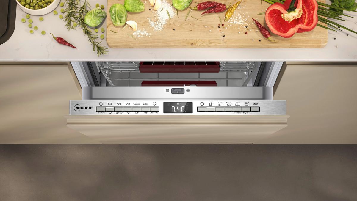 Geschirrspüler S855EMX34E Edelstahlfarben - Edelstahlfarben, MODERN, Metall (44,5/81,5/55cm) - Neff