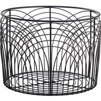 Kosár Mira - fekete, Modern, fém (33/24cm) - Premium Living