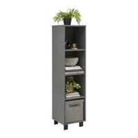 Regal Lugo Anthrazit - Anthrazit/Schwarz, MODERN, Holzwerkstoff/Kunststoff (135/43,2/34,4cm) - Mömax