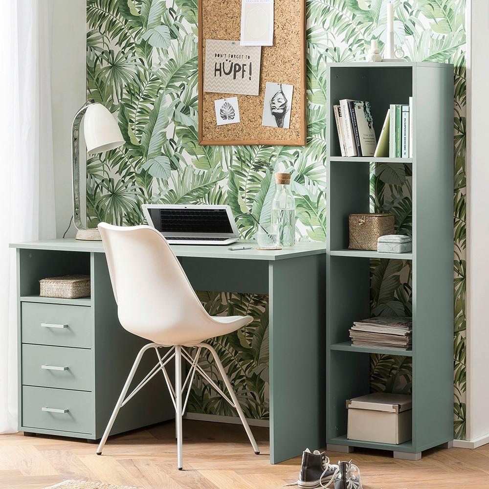 Schreibtischregal Niels 360 Petrol - Petrol, MODERN, Holzwerkstoff (36,3/142,7/33cm) - MID.YOU