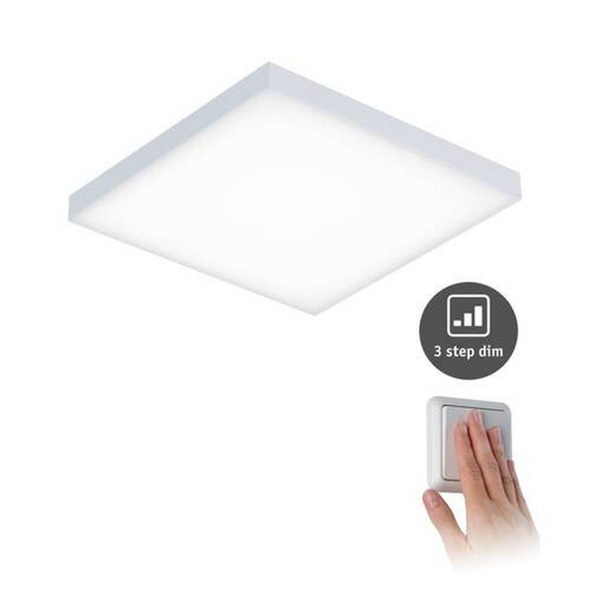 LED-Paneel Velora in Weiß max. 13 Watt - Weiß, Basics, Metall (22,5/5,0/22,5cm) - Paulmann
