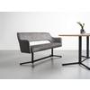 SITTBÄNK VALLETTA - svart/antracit, Modern, metall/textil (170/85/61cm) - Premium Living