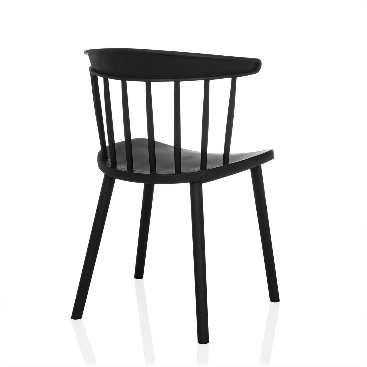 Konferenčni Stol Artifo Rib, Črna - črna, Moderno, umetna masa (53/75/45cm) - MID.YOU