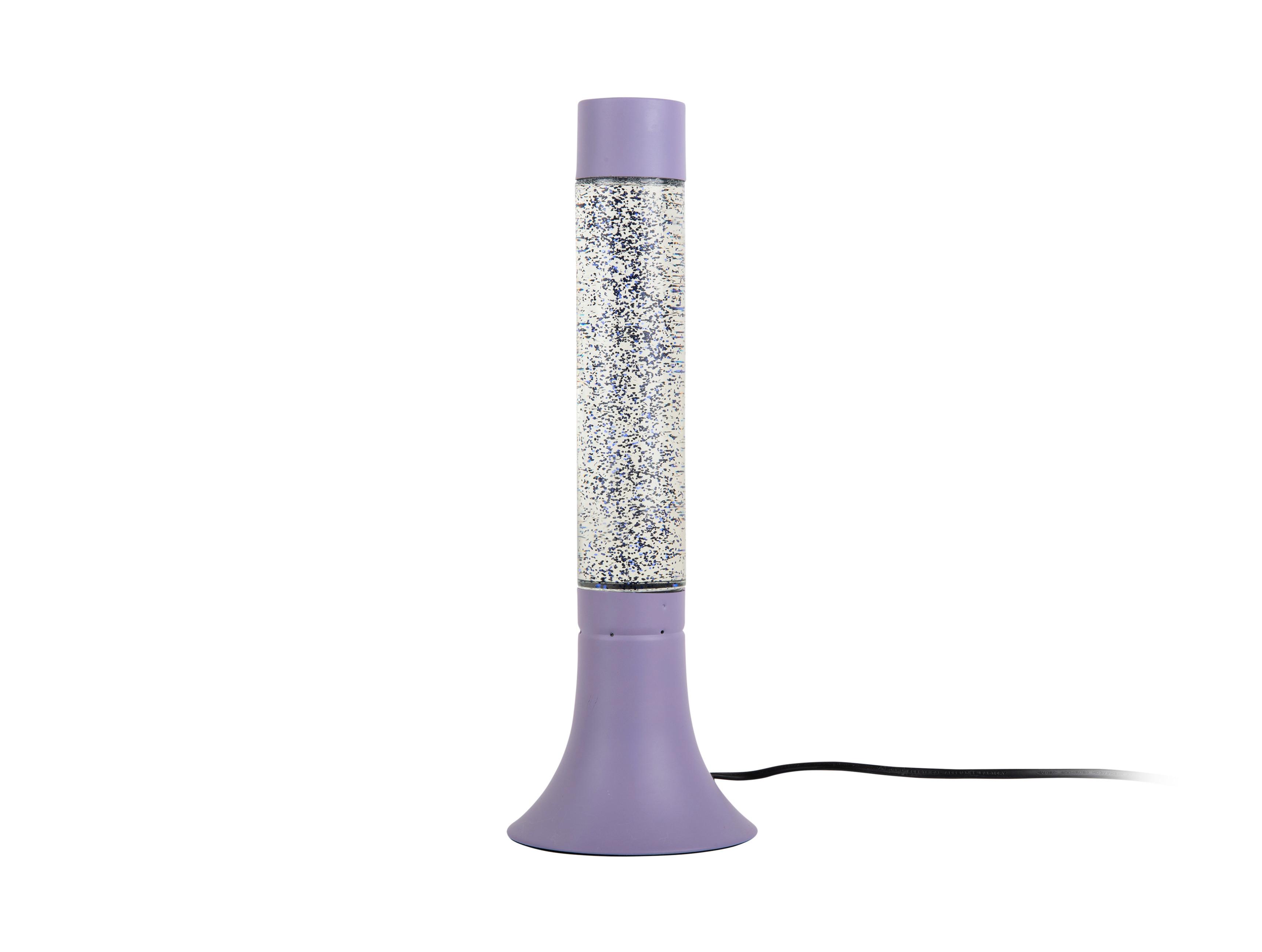 LAMPKA BROKATOWA ASTRO GLITTER - liliowy, Basics (13/13/37.5cm) - Leitmotiv