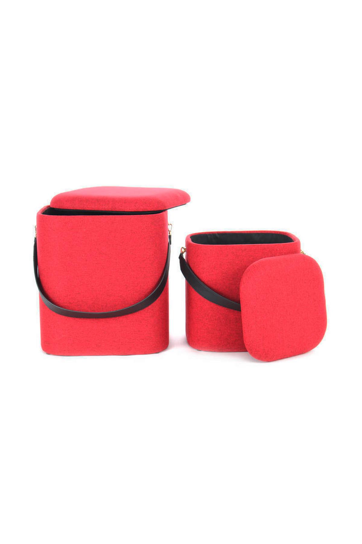 Ülőkeszett Hnm2z - fekete/piros, Basics, műanyag/textil (29,5+35,5cm) - Kayoom