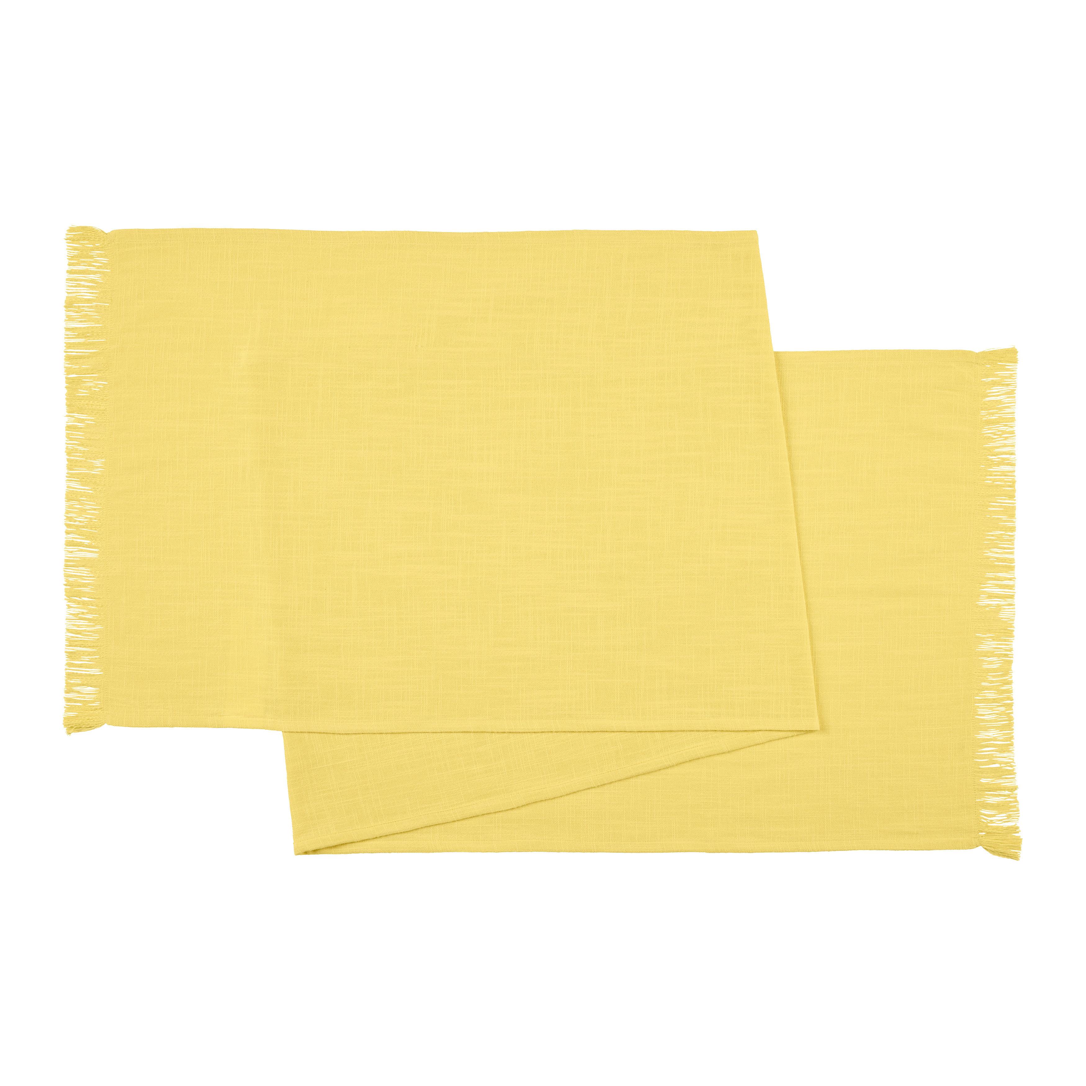 Tischläufer Candy Gelb ca. 45x170cm - Gelb, KONVENTIONELL, Textil (45/170cm) - Mömax