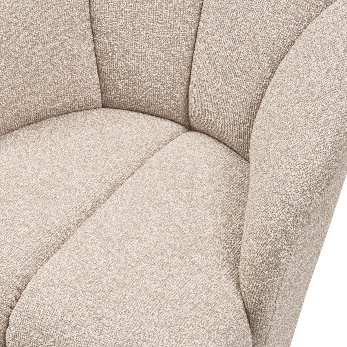 Sessel Mojo Beige B: 68cm - Beige/Schwarz, Design, Kunststoff/Textil (68/75/77cm) - Livetastic