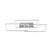 LED-Deckenleuchte Iven in Silberfarben max. 39 Watt - Silberfarben, Trend, Kunststoff/Metall (82/50cm)