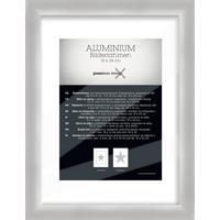 Bilderrahmen Aluminium ca. 21x27cm - Silberfarben, Basics, Metall (21,1/27,1/2.2cm) - Premium Living