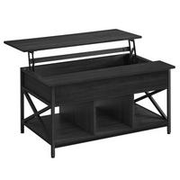 COUCHTISCH COFFEE TABLE - Schwarz/Grau, MODERN, Holzwerkstoff/Metall (100/60/48cm) - MID.YOU