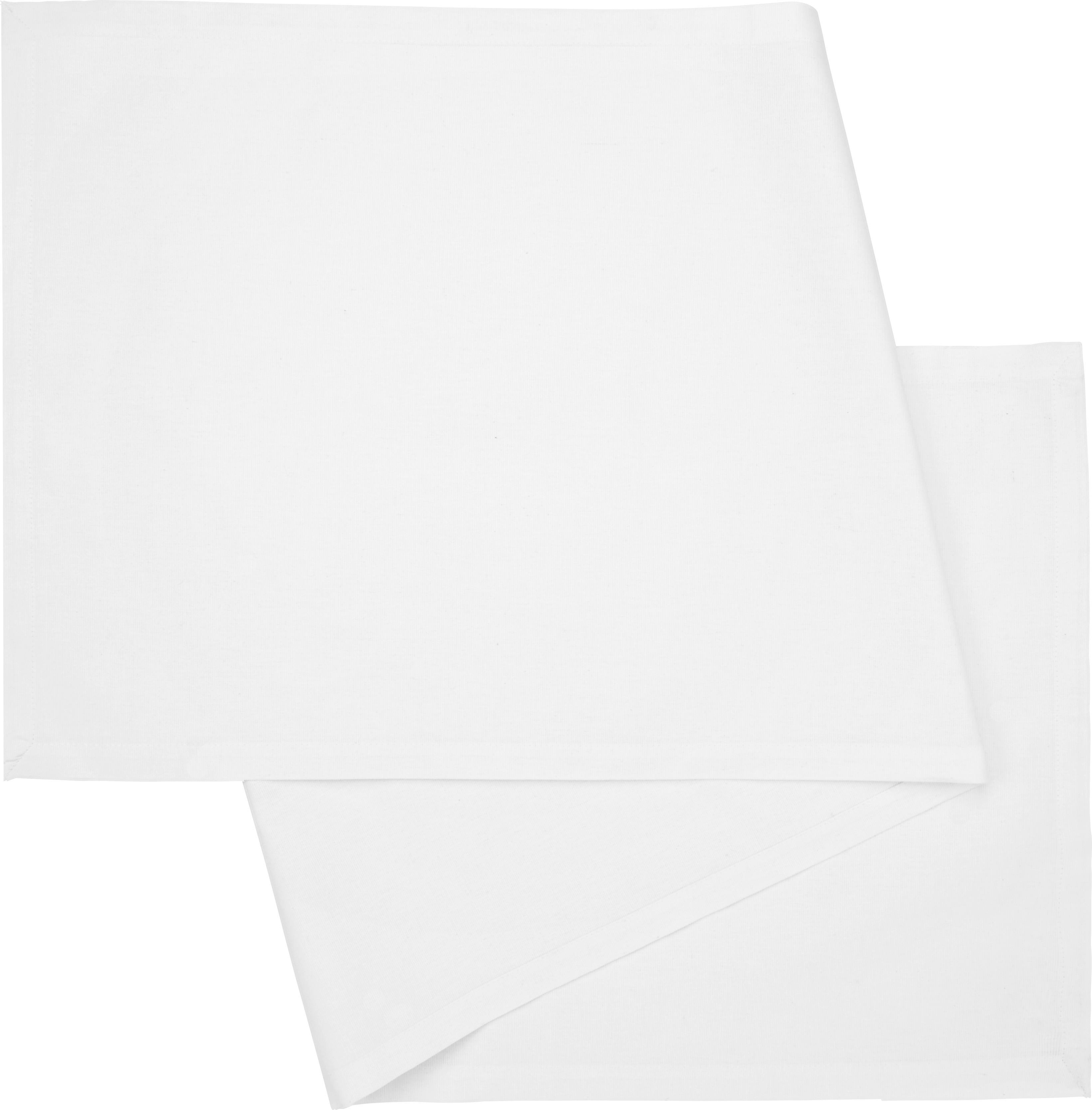 Tischläufer Steffi in Weiß - Naturfarben, Textil (45/150cm) - Modern Living