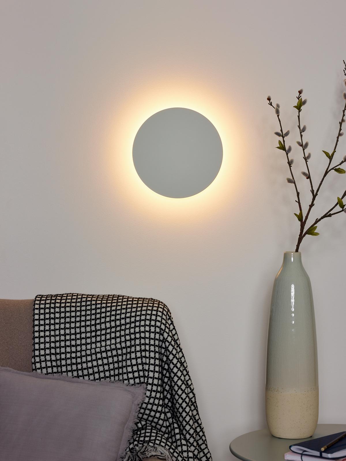 KINKIET LED 46201/08/31 EKLYPS - biały, Design, metal (25/3.5cm) - Lucide