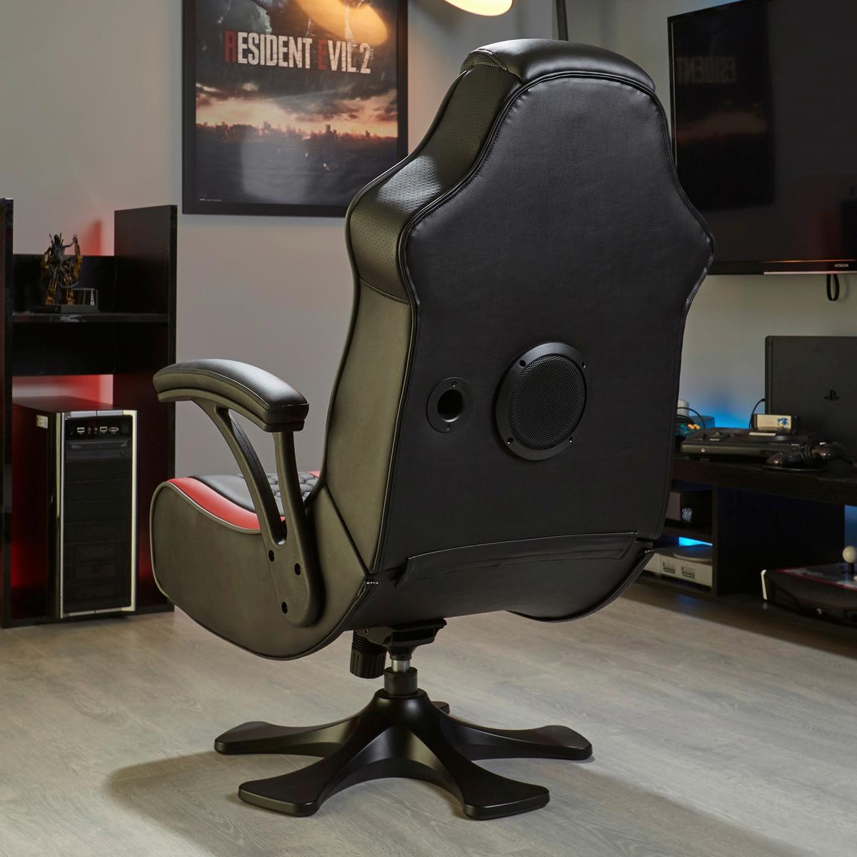 Gamingsessel Evora 2.1 ca. 65x102,5x78cm Rot/Schwarz - Rot/Schwarz, MODERN, Kunststoff/Textil (65/102,5/78cm) - X Rocker