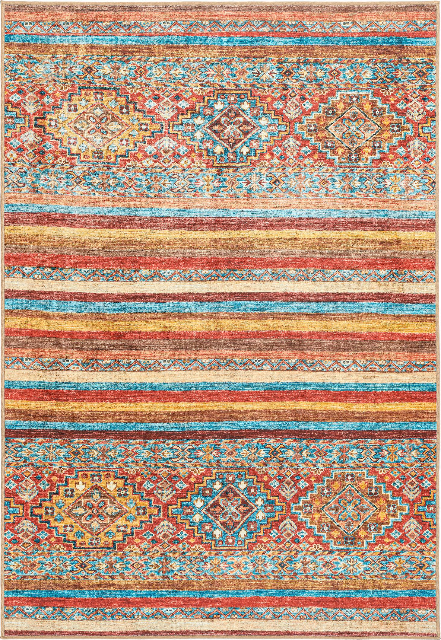 DYWAN VINTAGE AZMEO CORTEA-CLASSIC8179 - czerwony/różnokolorowy, Design, tkanina (130/190cm) - Lindorug