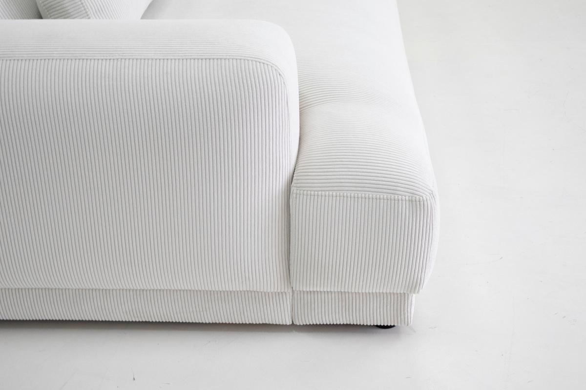 Sofa Savona - krem, Trend, tekstil (260/77/111cm) - Luca Bessoni