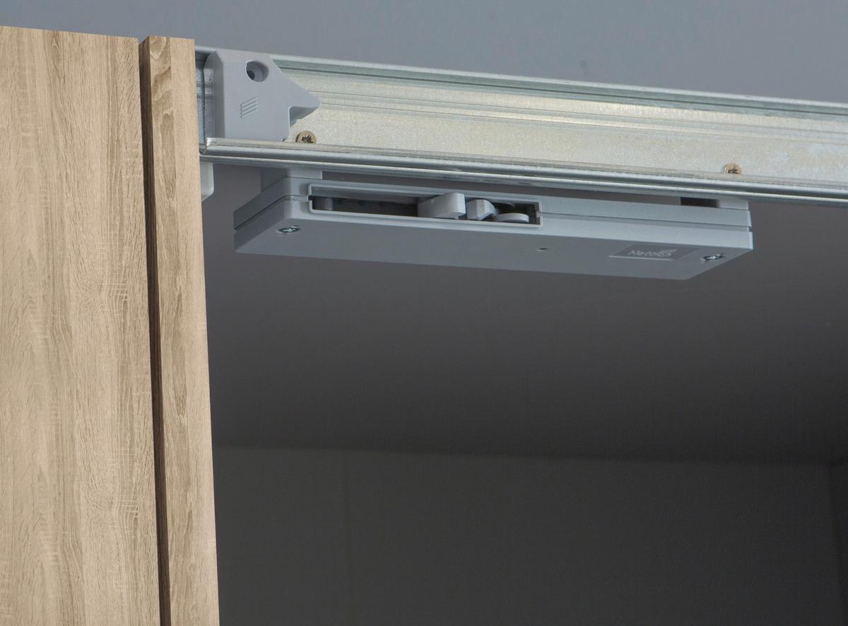 Omara S Klasičnimi Vrati Kalix, Barva Hrasta, Bela - bela/barve aluminija, Konvencionalno, umetna masa/leseni material (200,1/190,5/61,6cm) - Carryhome