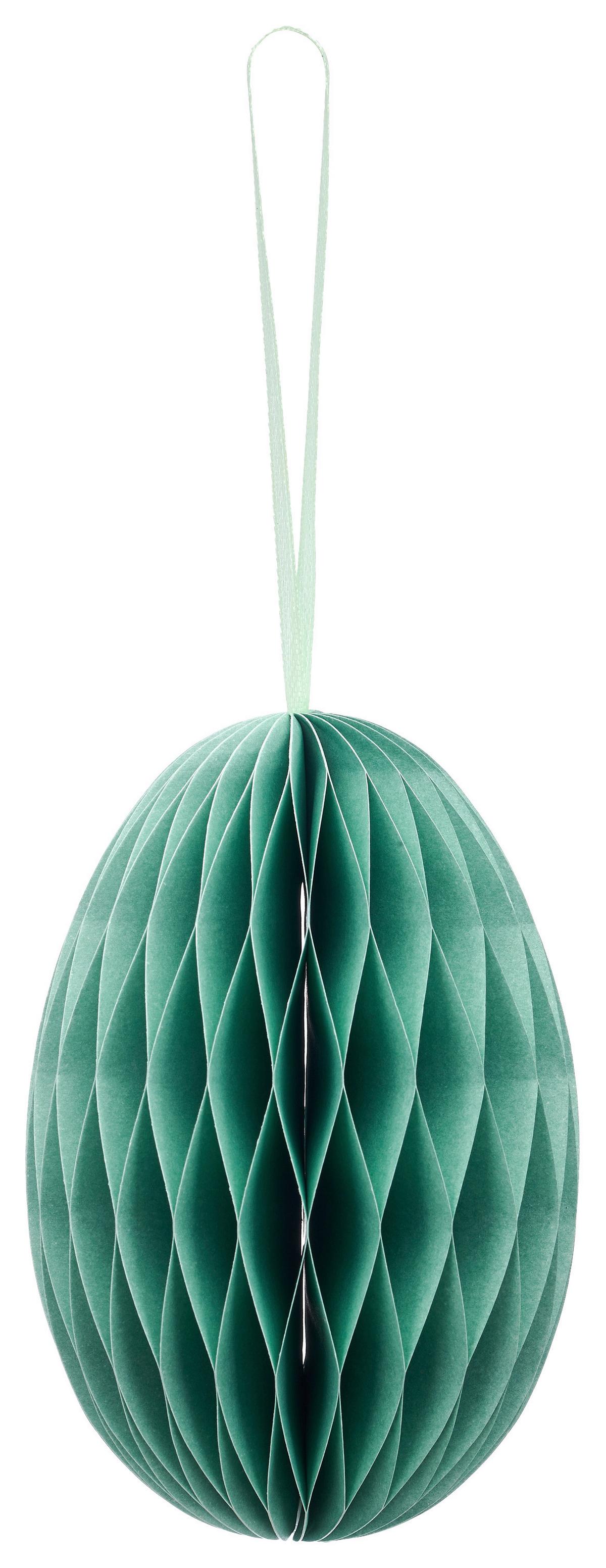 Dekohänger Paper I Gelb/Türkis, 2 Stk. - Gelb/Minttürkis, KONVENTIONELL, Papier (8/11/8cm) - Mömax