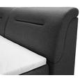 Boxspringbett in Anthrazit ca. 180x200cm - Anthrazit/Schwarz, Kunststoff/Textil (240/190/100cm) - Premium Living Boxspringbett in Anthrazit ca. 180x200cm - Anthrazit/Schwarz, Kunststoff/Textil (240/190/100cm) - Premium Living