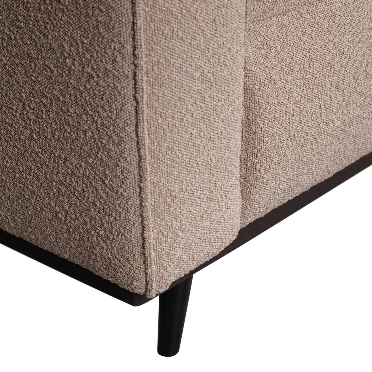 3-SITZER-SOFA Statement Beige B: 230cm - Beige, Design, Holz/Textil (230/77/93cm) - Livetastic