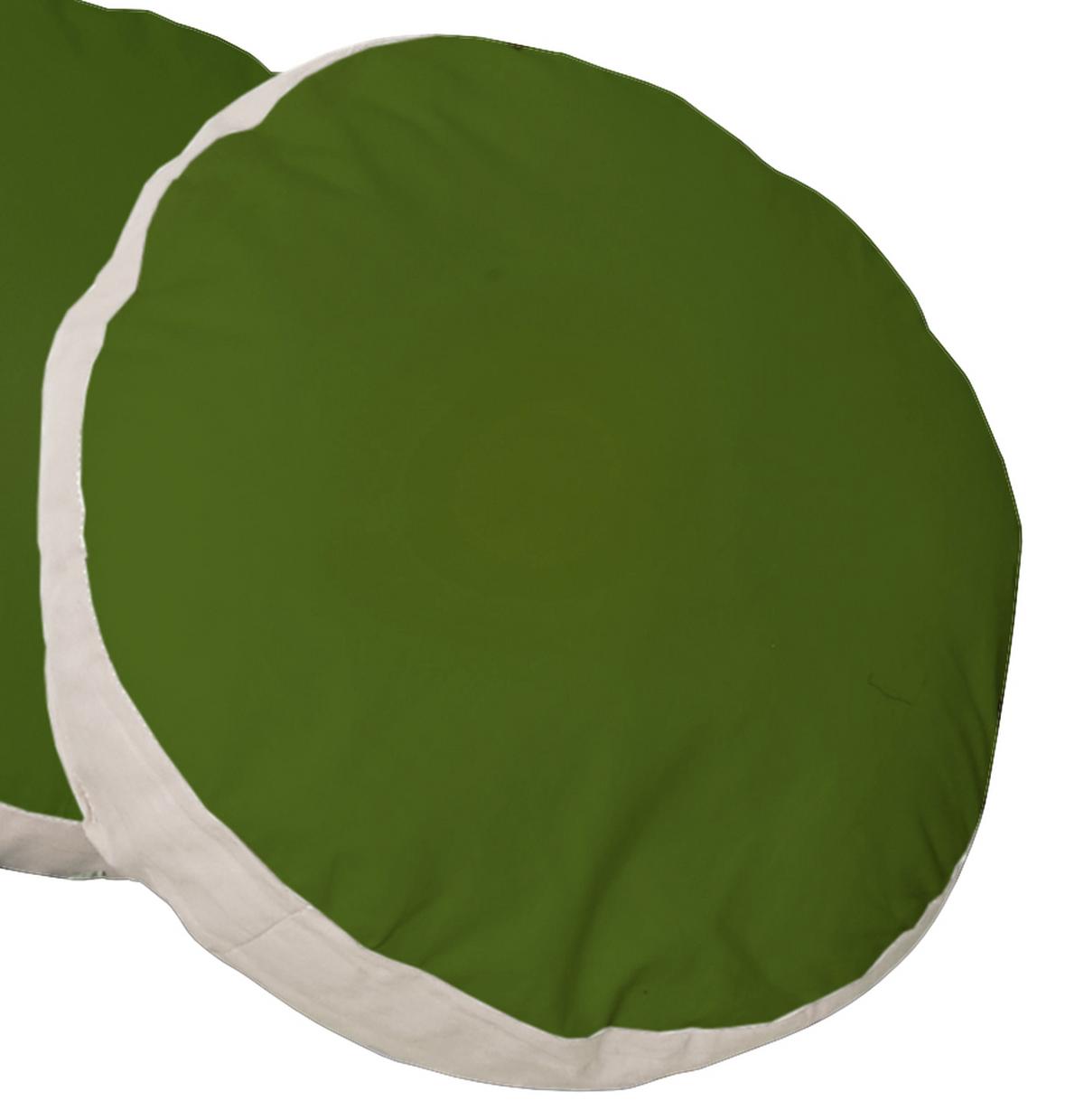 Okrasna Blazina Leni, Zelena, Bež - zelena, Konvencionalno, tekstil (40/40cm) - MID.YOU