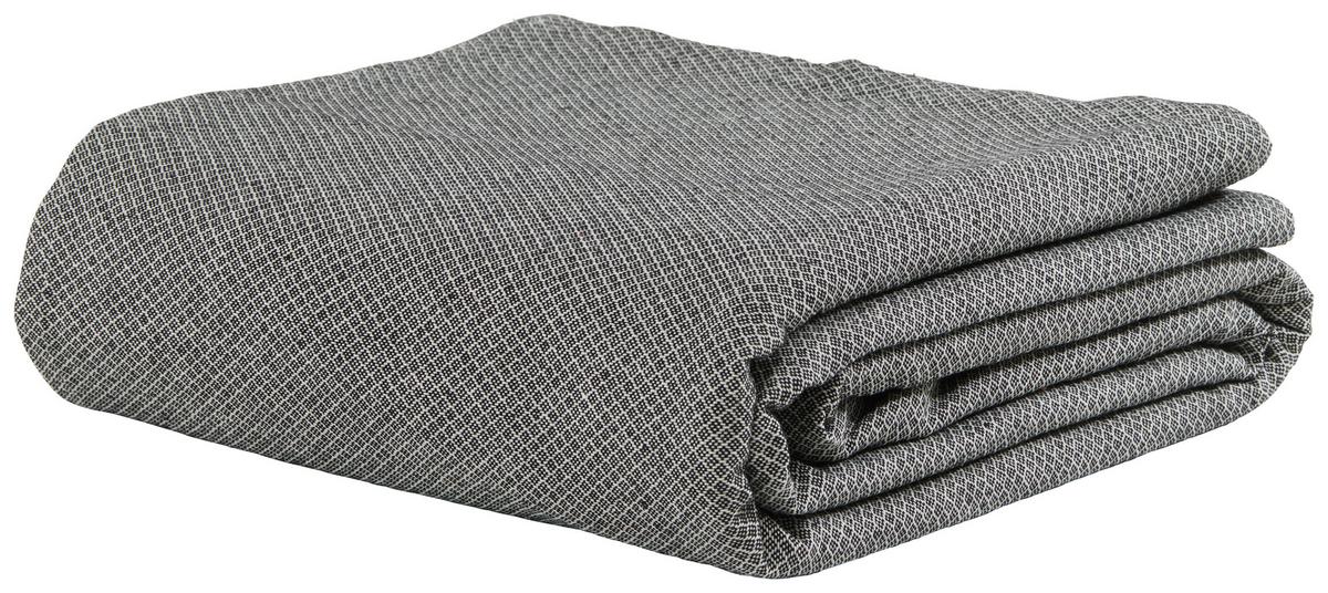 Ágytakaró Dobby Uni - fekete/fehér, textil (140/210cm) - Premium Living