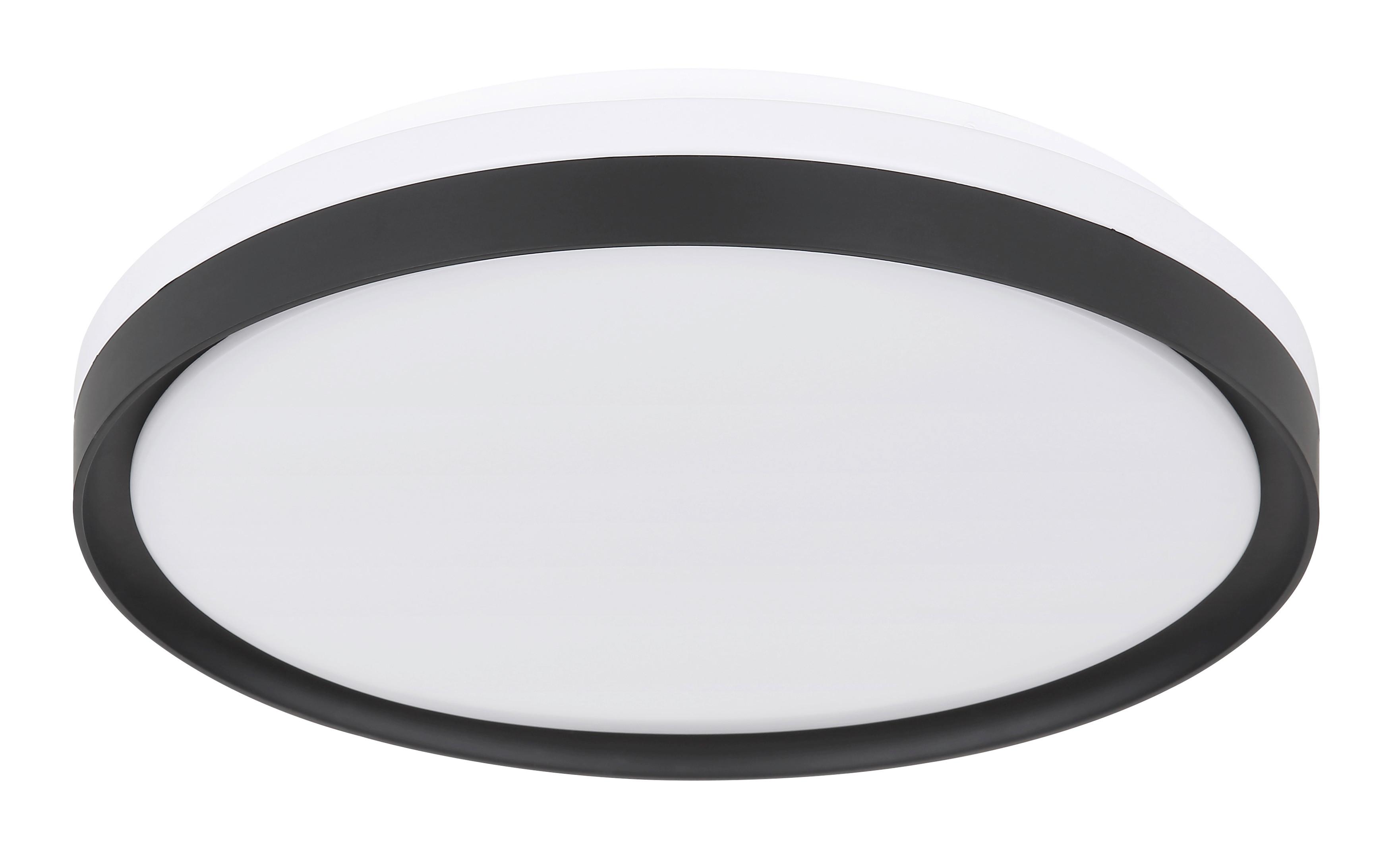 Stropna Led-svetilka Sonny, S Sijalko - črna/bela, Design, kovina/umetna masa (39/8cm) - Globo