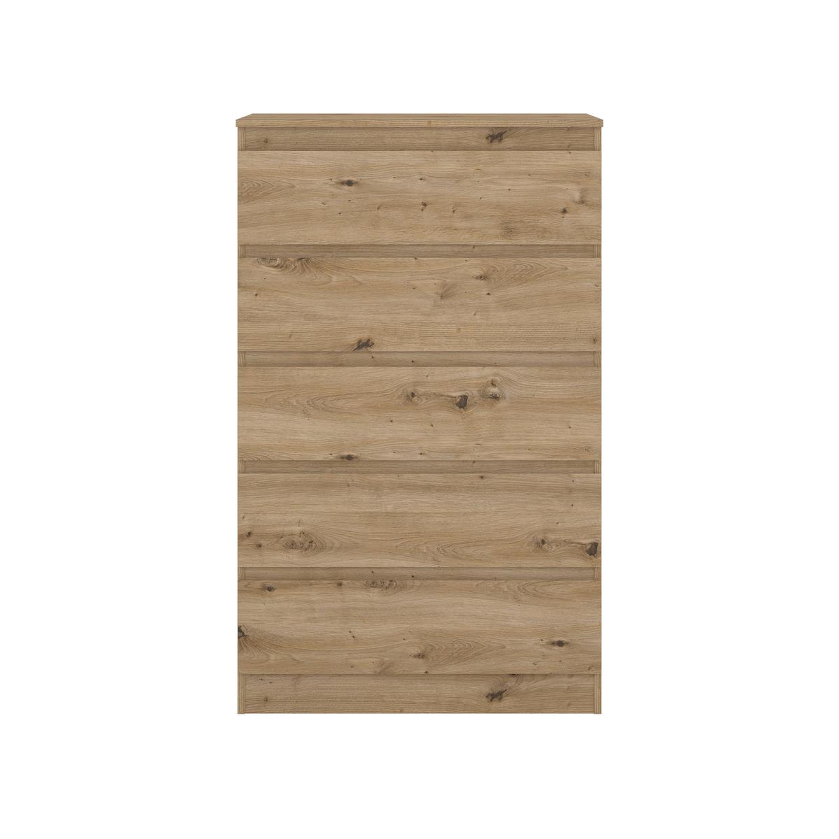 Kommode Mara 5 Eiche - Eiche Artisan, KONVENTIONELL, Holz (77/125/42cm) - Mömax