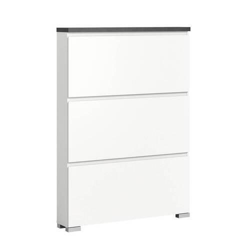 Omara Za Čevlje Shoelove, Z Loputami, Bela, Siva - srebrne barve/siva, Moderno (95/133/18cm)