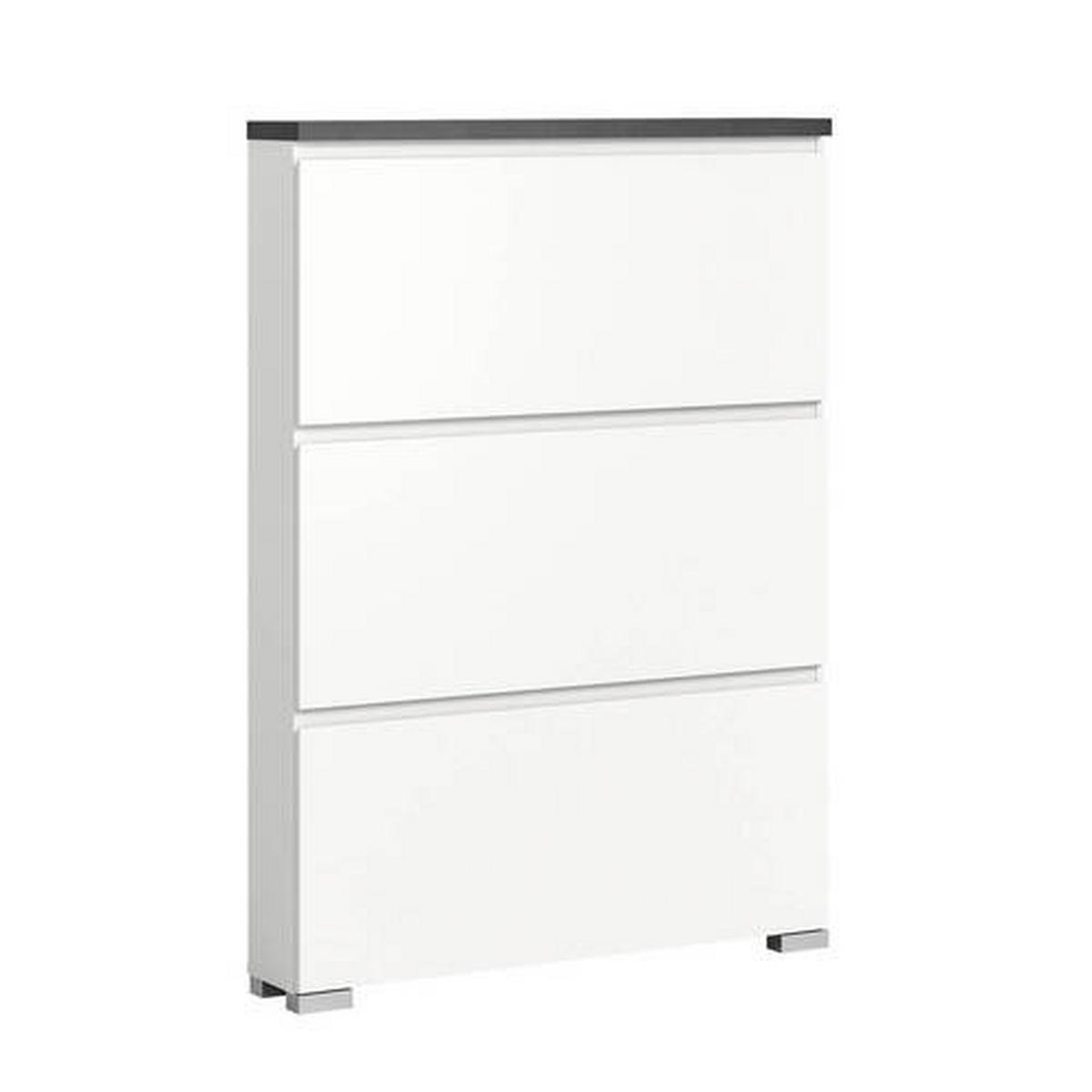 Omara Za Čevlje Shoelove, Z Loputami, Bela, Siva - srebrne barve/siva, Moderno (95/133/18cm)