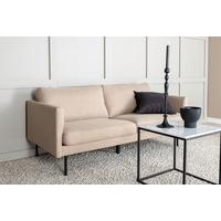 2-SITZER-SOFA ZOOM - Hellbraun/Beige, Design, Textil/Metall (180/78/80cm) - Livetastic
