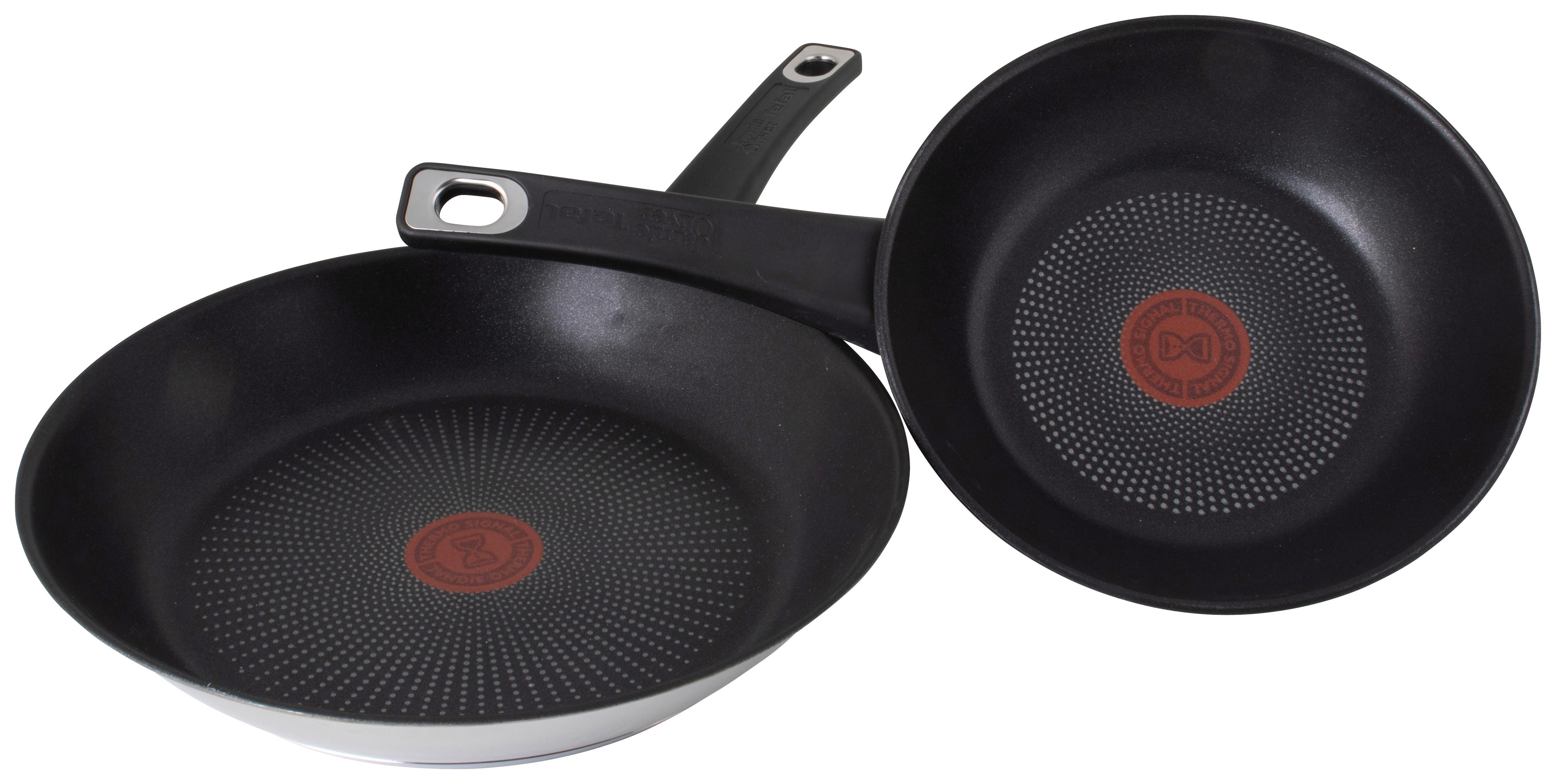 Pfannenset Tefal Jamie Oliver Schwarz 2-teilig - Schwarz, KONVENTIONELL, Metall (45,8/27,8/12,3cm) - Tefal