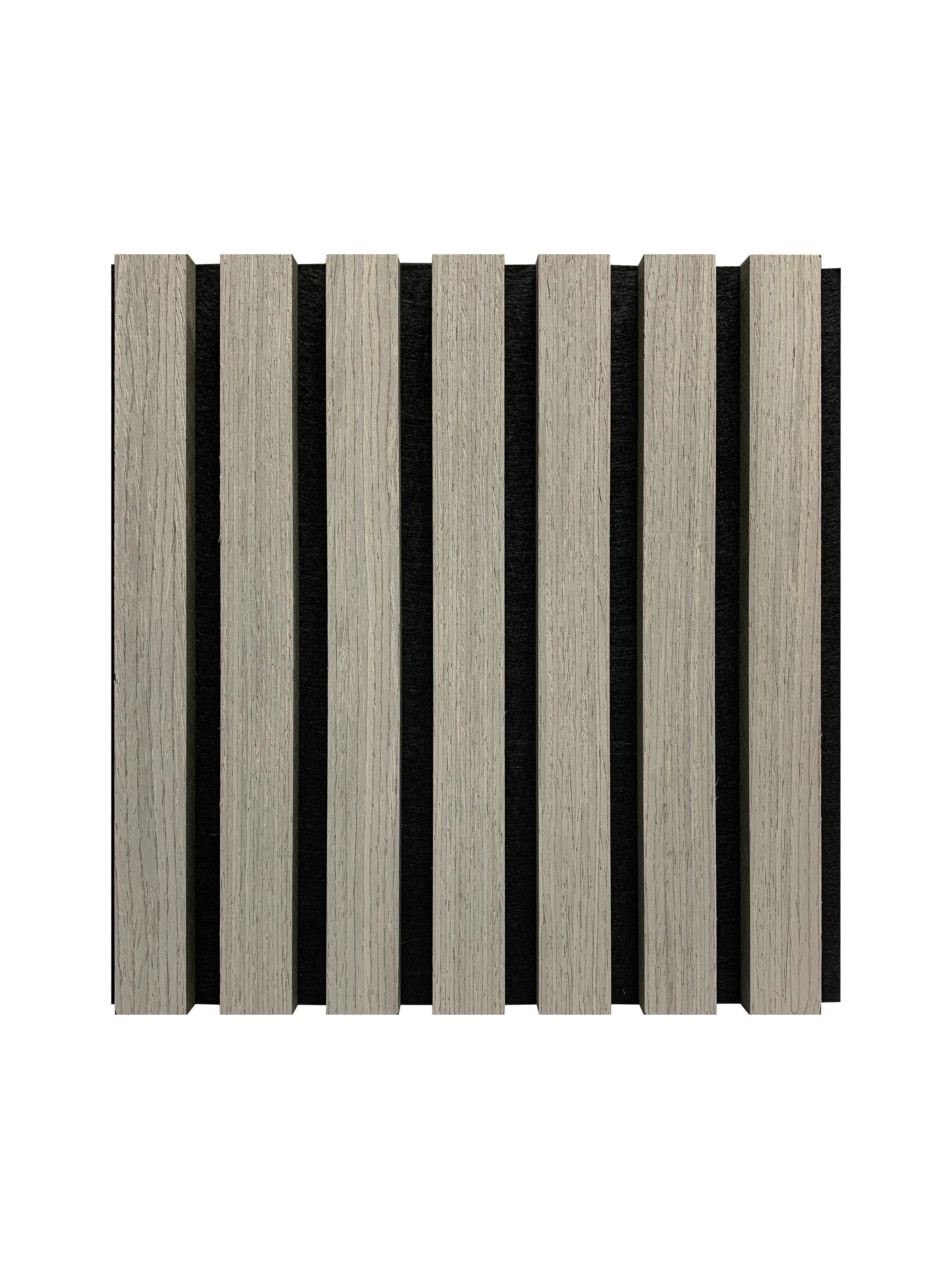 Akustikpaneel Noise Schwarz/Eiche Grau - Eiche grau/Schwarz, MODERN, Holz/Holzwerkstoff (60/120/2,1cm)