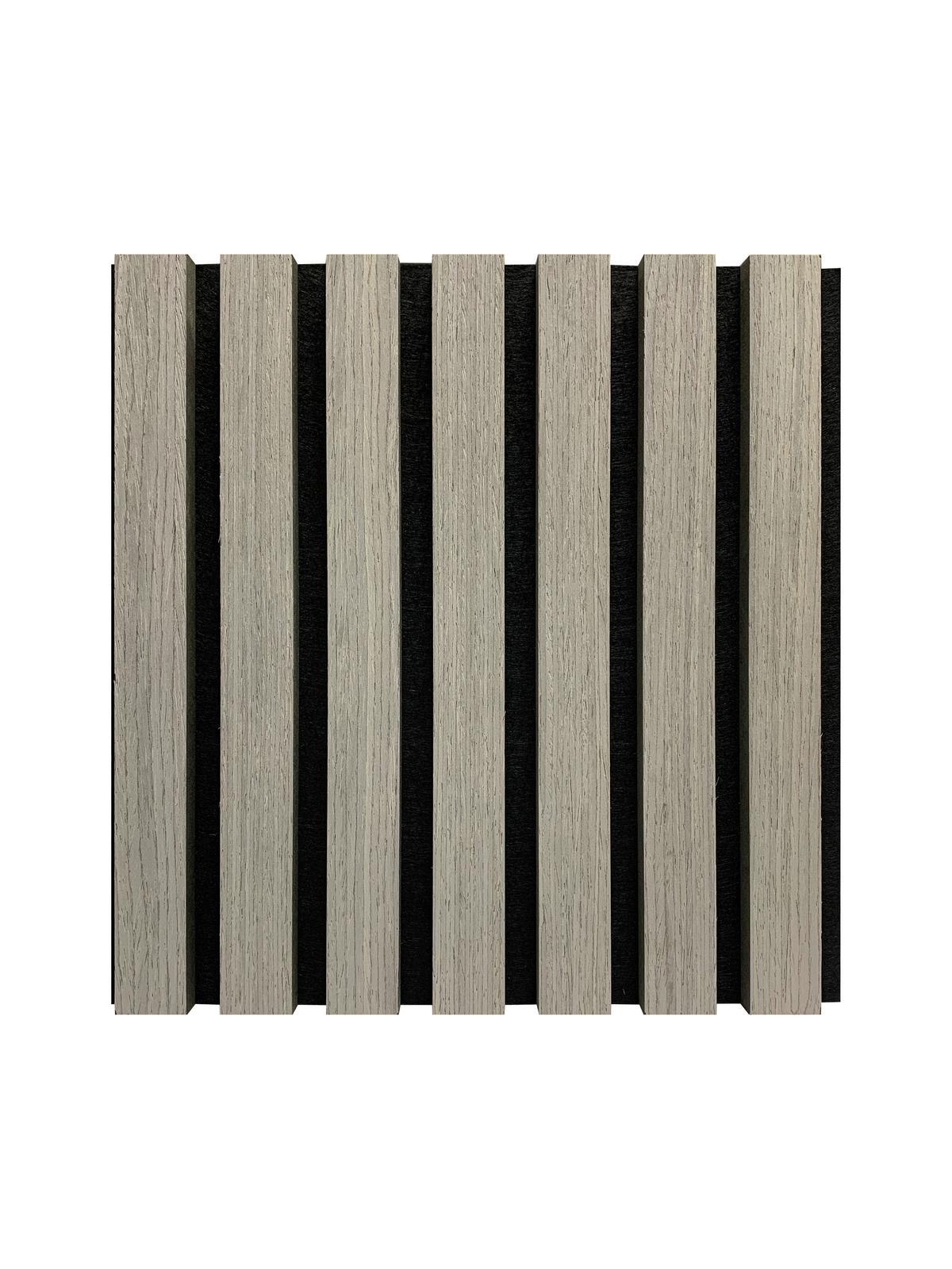 Akustikpaneel Noise Schwarz/Eiche Grau - Eiche grau/Schwarz, MODERN, Holz/Holzwerkstoff (60/120/2,1cm)