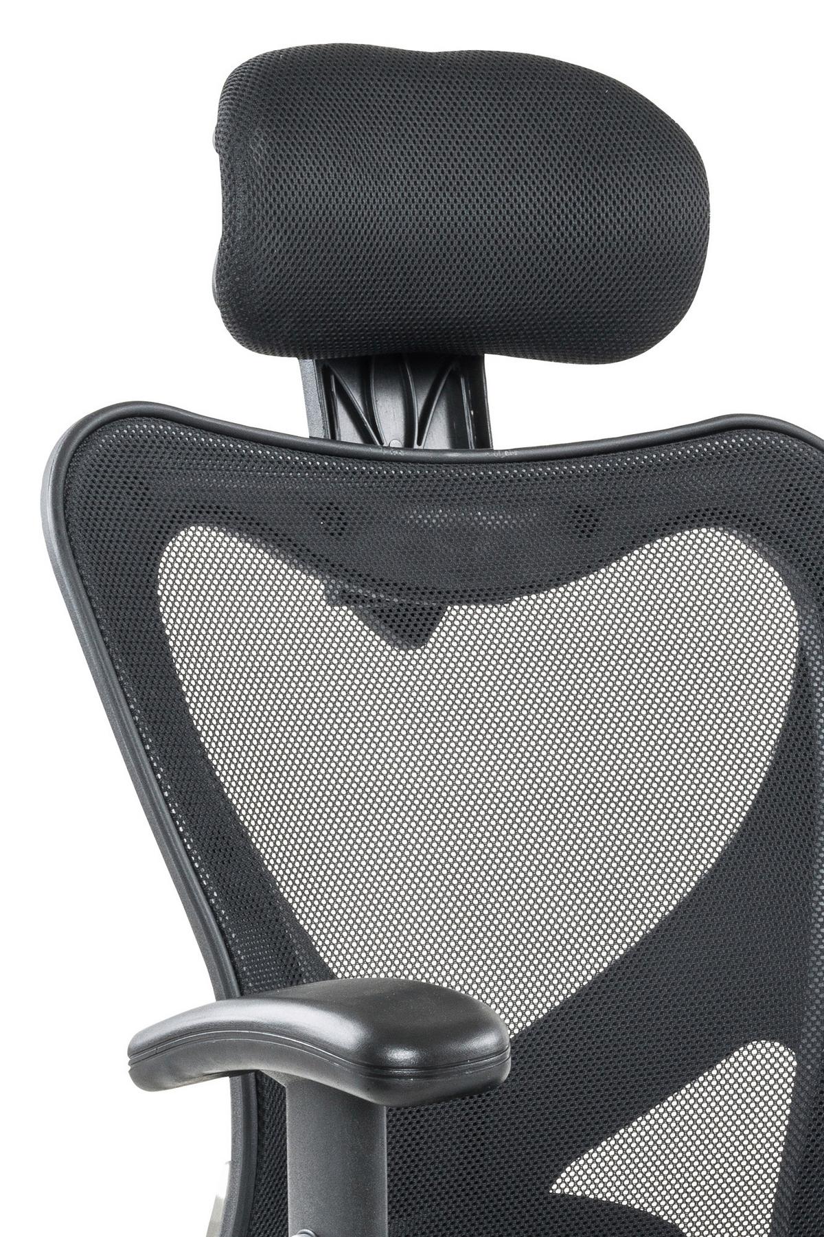 Pisarniški Stol Büro, Črna - srebrne barve/črna, Moderno, kovina/umetna masa (65/114/60cm) - Livetastic