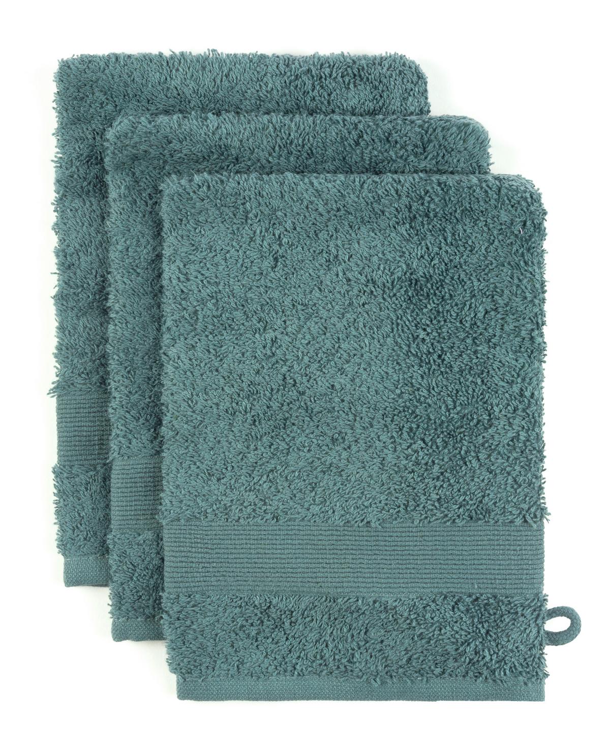 Waschlappen Silke Mintgrün ca. 15x21cm 3er Set - Mintgrün, Textil (15/21cm)