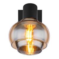 Reflektor Tokki - črna, Basics, kovina/steklo (10,5/13,5/12,5cm) - Globo