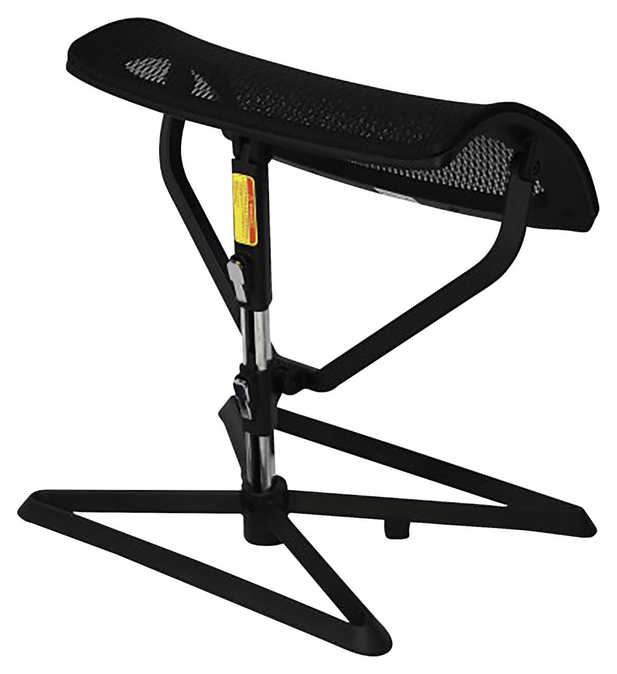 Pisarniški Stolček Ottomann - črna, Basics, kovina/tekstil (43/46/33cm) - MID.YOU