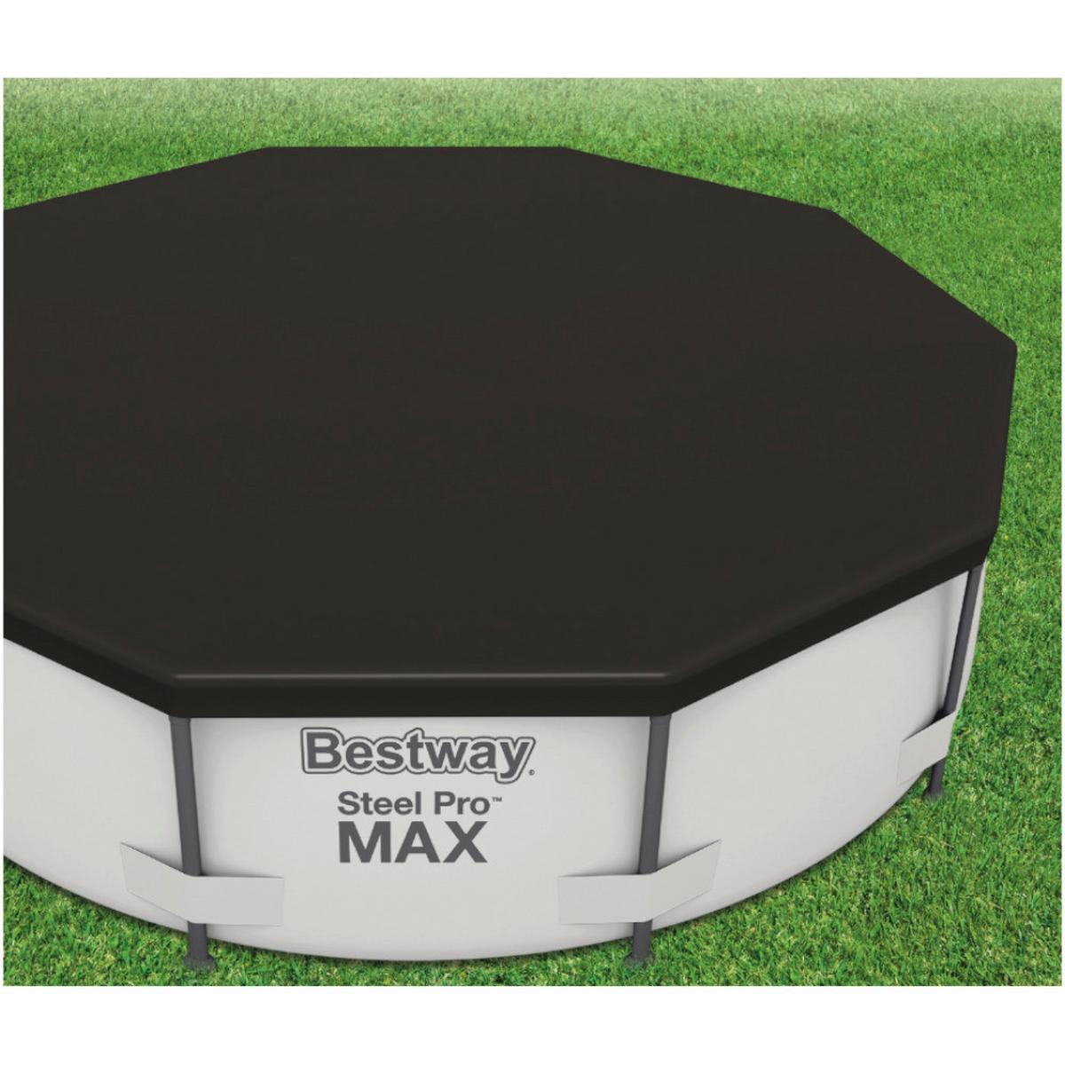 Pvc Védőtakaró Medencéhez 3,05 Fff 120 - fekete, Basics, műanyag (305cm)