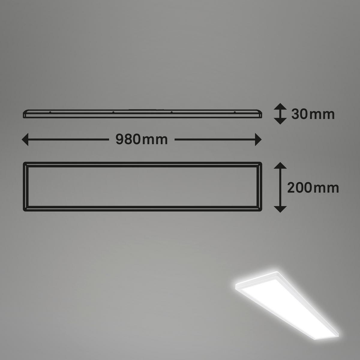 PANEL LED 7528416 MOVE - biały, Basics, tworzywo sztuczne (98/20/3cm)